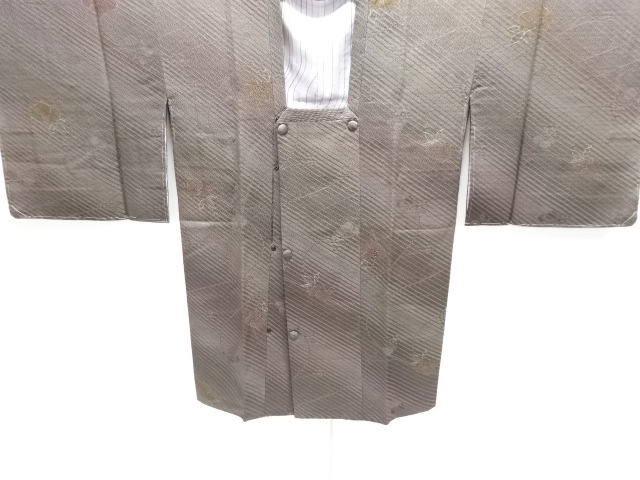 未使用品　花模様道行コート